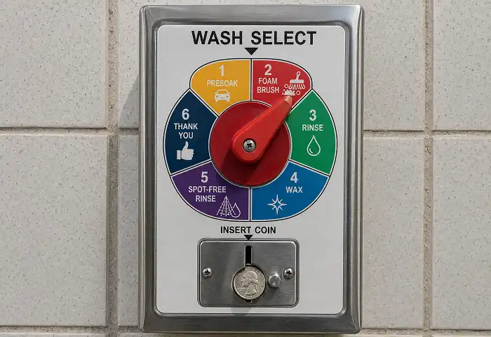 coin-operated-wash-bay-control-panel