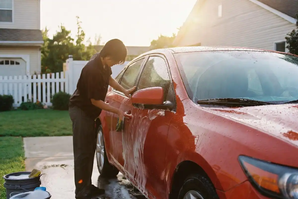 How to wash a car