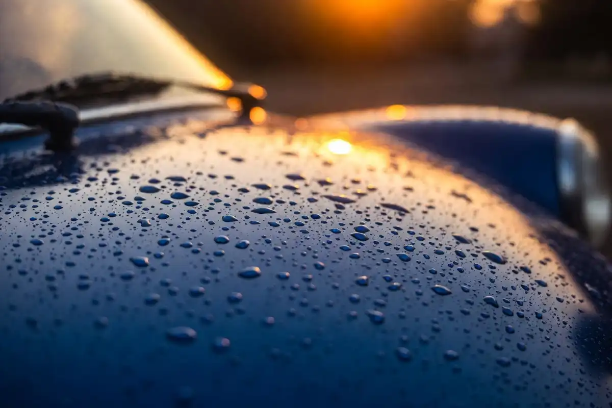 Sparkling clean car after a home wash